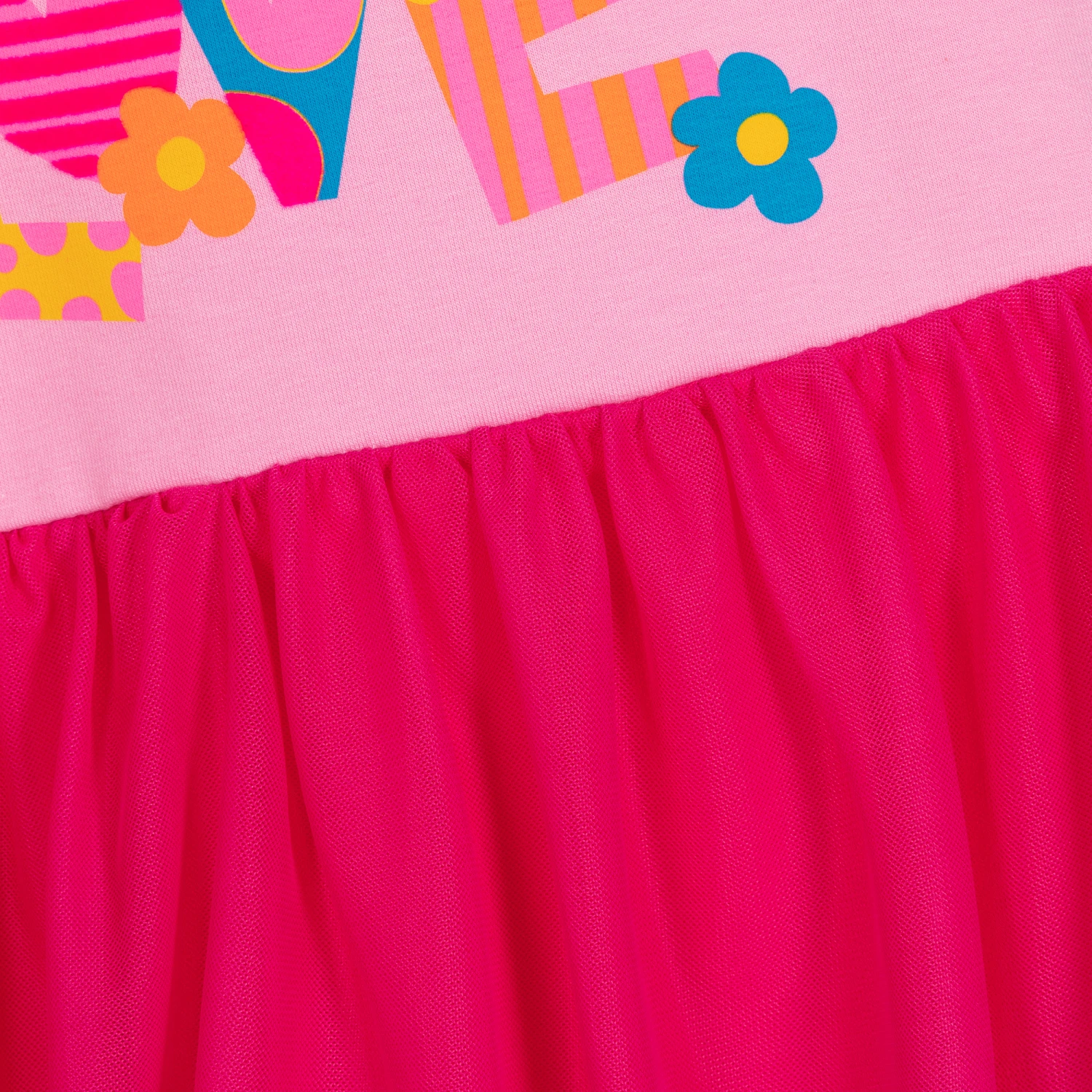 Agatha Ruiz De La Prada Girls Pink Cotton Jersey Dress 5 Agatha Ruiz De La Prada Girls Pink Cotton Jersey Dress - Image 3