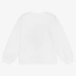Agatha Ruiz De La Prada Girls White Cotton Sweatshirt -Babie Fashion Shop agatha ruiz de la prada girls white cotton sweatshirt 467099 23f309e42d23f28f8d7805247c532005dc600fe6