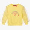 Agatha Ruiz De La Prada Girls Yellow Cotton Sweatshirt -Babie Fashion Shop agatha ruiz de la prada girls yellow cotton sweatshirt 400919 334c6312709c9a1cf6b64466442a01d34c3f2b31