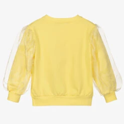 Agatha Ruiz De La Prada Girls Yellow Cotton Sweatshirt -Babie Fashion Shop agatha ruiz de la prada girls yellow cotton sweatshirt 400919 cc8b441e0df97bf385c7340b4b90338ac62c866d