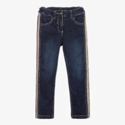AIGNER Girls Blue Stretch Denim Jeans