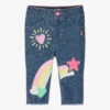 Billieblush Girls Blue Rainbow Print Denim Jeans -Babie Fashion Shop billieblush girls blue rainbow print denim jeans 502441 072320f10643d3f32fcc9c54494fb3bf7bcffb8c