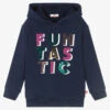 Billieblush Girls Navy Blue Cotton Hoodie -Babie Fashion Shop billieblush girls navy blue cotton hoodie 468279 c7d22645e7fc0772184801be9c8a390fd4a4e869