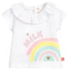 Billieblush White Cotton Rainbow T-Shirt -Babie Fashion Shop billieblush white cotton rainbow t shirt 296304 1480e7d94ce31770d07a12bd225fb07224db8d6e
