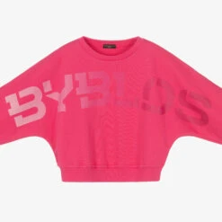 Byblos Girls Pink Logo Sweatshirt -Babie Fashion Shop byblos girls pink logo sweatshirt 479005 34fc24c31cba0528d79e7dc6eeb63916a838d5c7