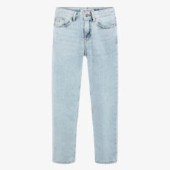 Calvin Klein Jeans Girls Blue Relaxed Denim Jeans