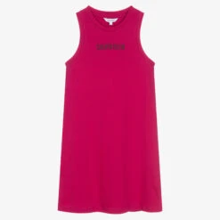 Calvin Klein Girls Pink Organic Cotton Dress