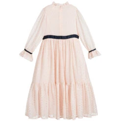 Charabia Pink Chiffon & Plumeti Dress -Babie Fashion Shop charabia pink chiffon plumeti dress 330806 86c6eb780a4d86899b7c7cf1809f34b86fb39875