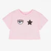 Chiara Ferragni Kids Girls Pink Eyestar Cotton T-Shirt 2 Chiara Ferragni Kids Girls Pink Eyestar Cotton T-Shirt -Babie Fashion Shop chiara ferragni kids girls pink eyestar cotton t shirt 487845 23336ac427e0dc6a3ce1eb6a195a61a2ac871251