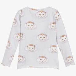 Magical Prints By CHILDRENSALON Girls Grey Cotton Jersey Top -Babie Fashion Shop childrensalon girls grey cotton jersey top 215517 4f5a92331aa45b148bb7f403a848ed9143d81e61
