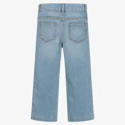 Chloé Girls Blue Wide-Leg Jeans -Babie Fashion Shop chloe girls blue wide leg jeans 500223 38c892f1d5c13a83f055e9dd2634246e7972b345