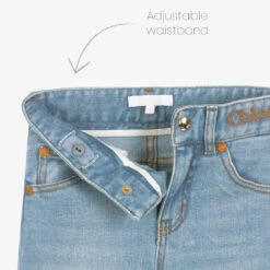 Chloé Girls Blue Wide-Leg Jeans -Babie Fashion Shop chloe girls blue wide leg jeans 500223 a5bcbfda1fd64daedc9a2ca302f08c93052014f5