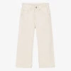 Chloé Girls Ivory Denim Wide Leg Jeans -Babie Fashion Shop chloe girls ivory denim wide leg jeans 500251 673905bf7a828d15a26e9910c6e62c14bd1ced26