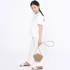 Chloé Girls Ivory Denim Wide Leg Jeans -Babie Fashion Shop chloe girls ivory denim wide leg jeans 500251 ba866d37173c1ac4a2b09e6cf3f5ab9c71922e50 outfit