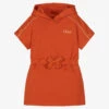 Chloé Girls Orange Cotton Logo Hoodie Dress -Babie Fashion Shop chloe girls orange cotton logo hoodie dress 500301 98fc1206d78250162b3dabd3b991dc2b5dd421c2