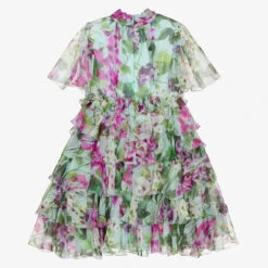 Dolce & Gabbana Blue Bellflower Silk Chiffon Dress -Babie Fashion Shop dolce gabbana blue bellflower silk chiffon dress 425115 6a3749255968053b9f3aad05b055691544327bfa