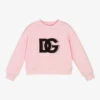 Dolce & Gabbana Girls Pink Cotton Sweatshirt -Babie Fashion Shop dolce gabbana girls pink cotton sweatshirt 486621 257b8a002d4a5526afe4bc027ec870b3ff41e260