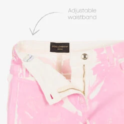 Dolce & Gabbana Girls Pink Painted Denim Jeans -Babie Fashion Shop dolce gabbana girls pink painted denim jeans 486644 98a4118e6e3a25f1579f81d3b61b3eca96b3b7cc