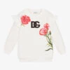 Dolce & Gabbana Girls White Cotton Carnation Sweatshirt -Babie Fashion Shop dolce gabbana girls white cotton carnation sweatshirt 486733 0018ba10e77790b6fcbc4d88e8662dc0939a606e