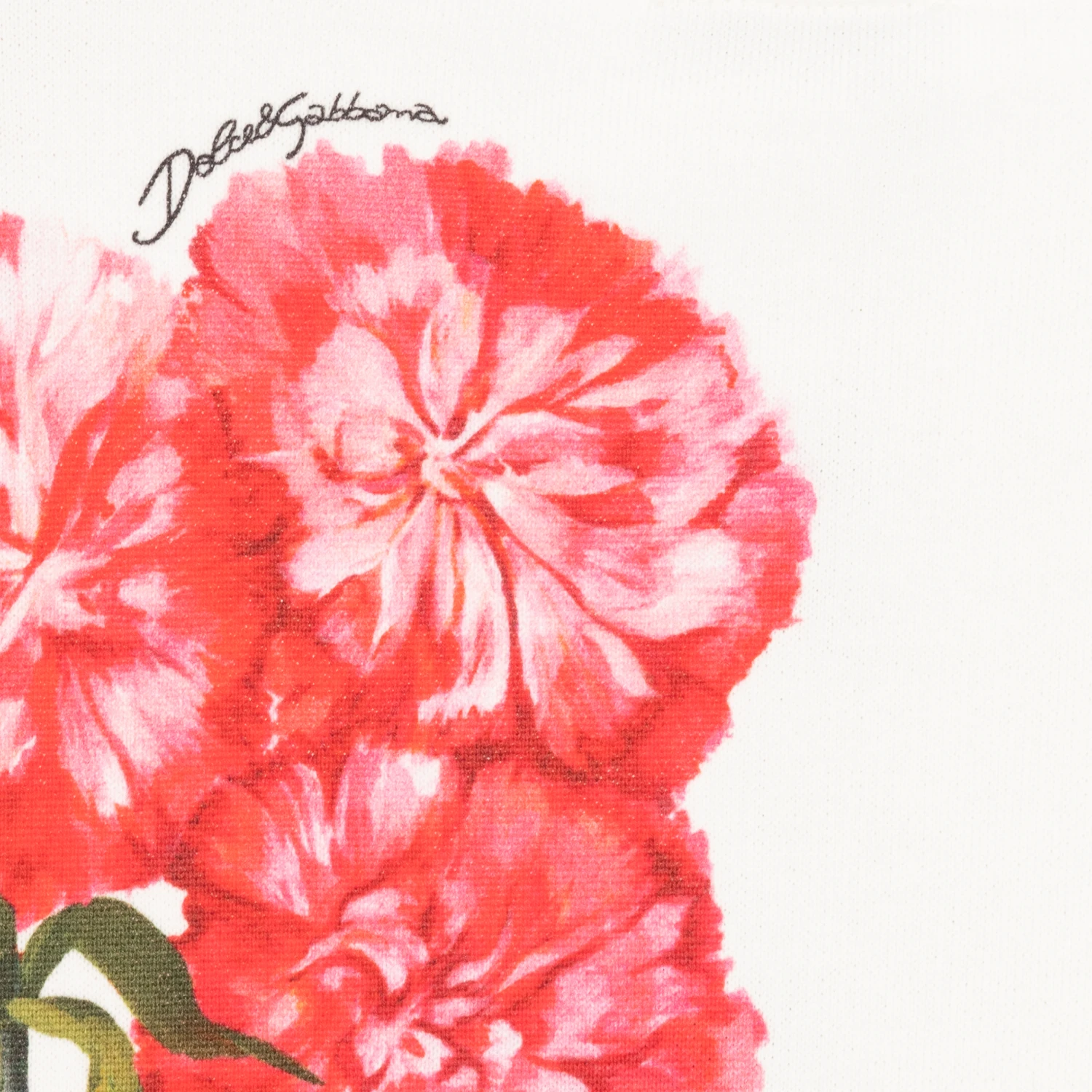 Dolce & Gabbana Girls White Cotton Carnation Sweatshirt 6 Dolce & Gabbana Girls White Cotton Carnation Sweatshirt - Image 4