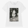 Dolce & Gabbana Girls White Cotton Kim Kardashian T-Shirt -Babie Fashion Shop dolce gabbana girls white cotton kim kardashian t shirt 513215 d6f99d3b9446ed2f2e86dbffc64f2e58e4ac427e