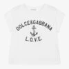Dolce & Gabbana Girls White Sailor T-Shirt -Babie Fashion Shop dolce gabbana girls white sailor t shirt 461397 bf834d83f97fbf62b6d7f0aea3d3d549b36bfc86