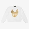 Dsquared2 Girls White Cotton Sweatshirt