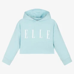 Elle Girls Pale Blue Logo Hoodie