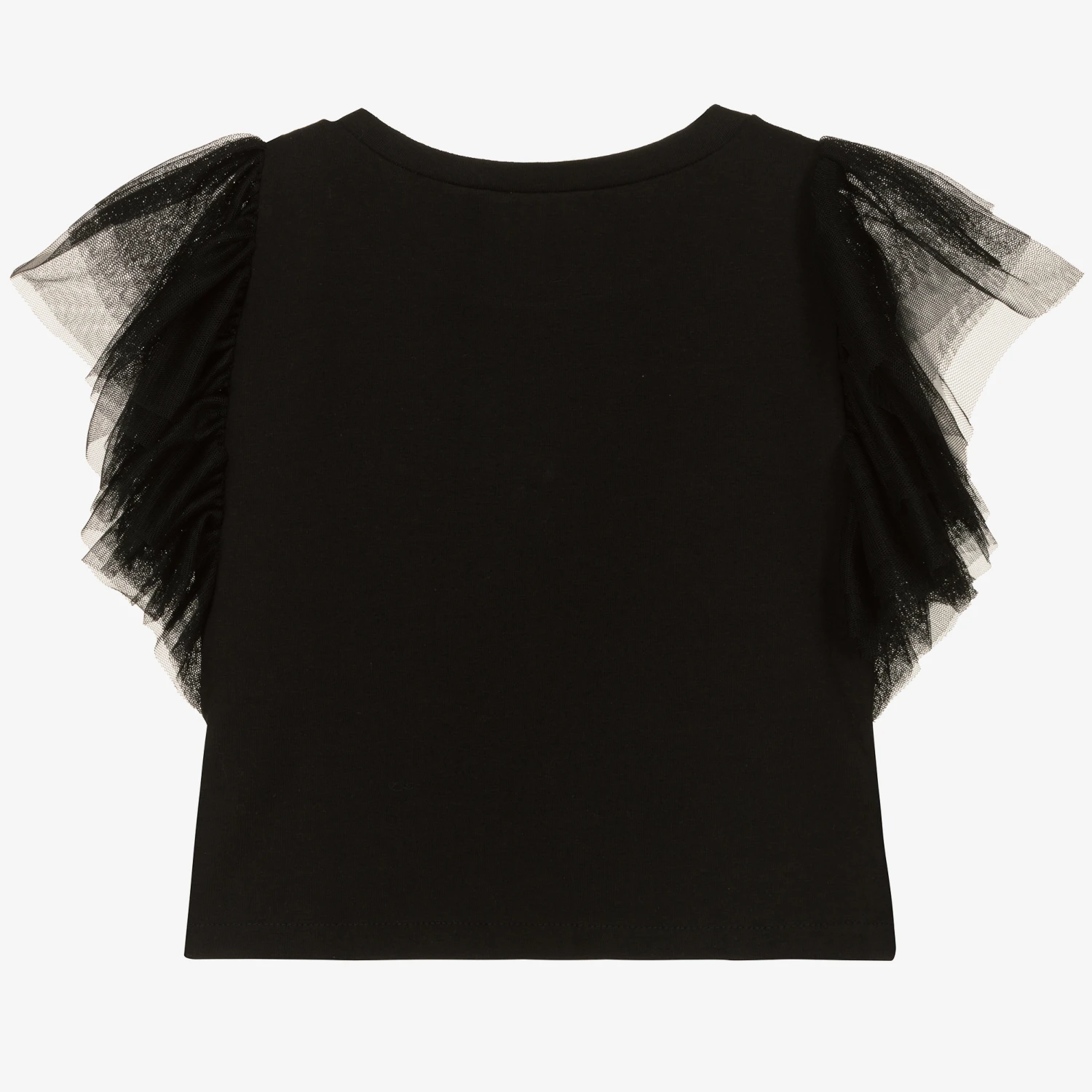 Elsy Girls Black Cotton T-Shirt 4 Elsy Girls Black Cotton T-Shirt - Image 2