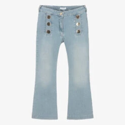 Elsy Girls Blue Denim Flared Jeans