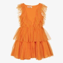 Elsy Girls Orange & Black Tulle Dress -Babie Fashion Shop elsy girls orange black tulle dress 490038 d7cee9c9501d16a33f6f2251fa10fdb46fd8edce