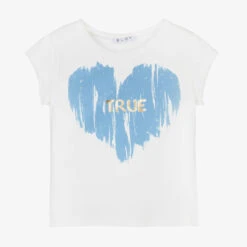 Elsy Girls White Cotton T-Shirt