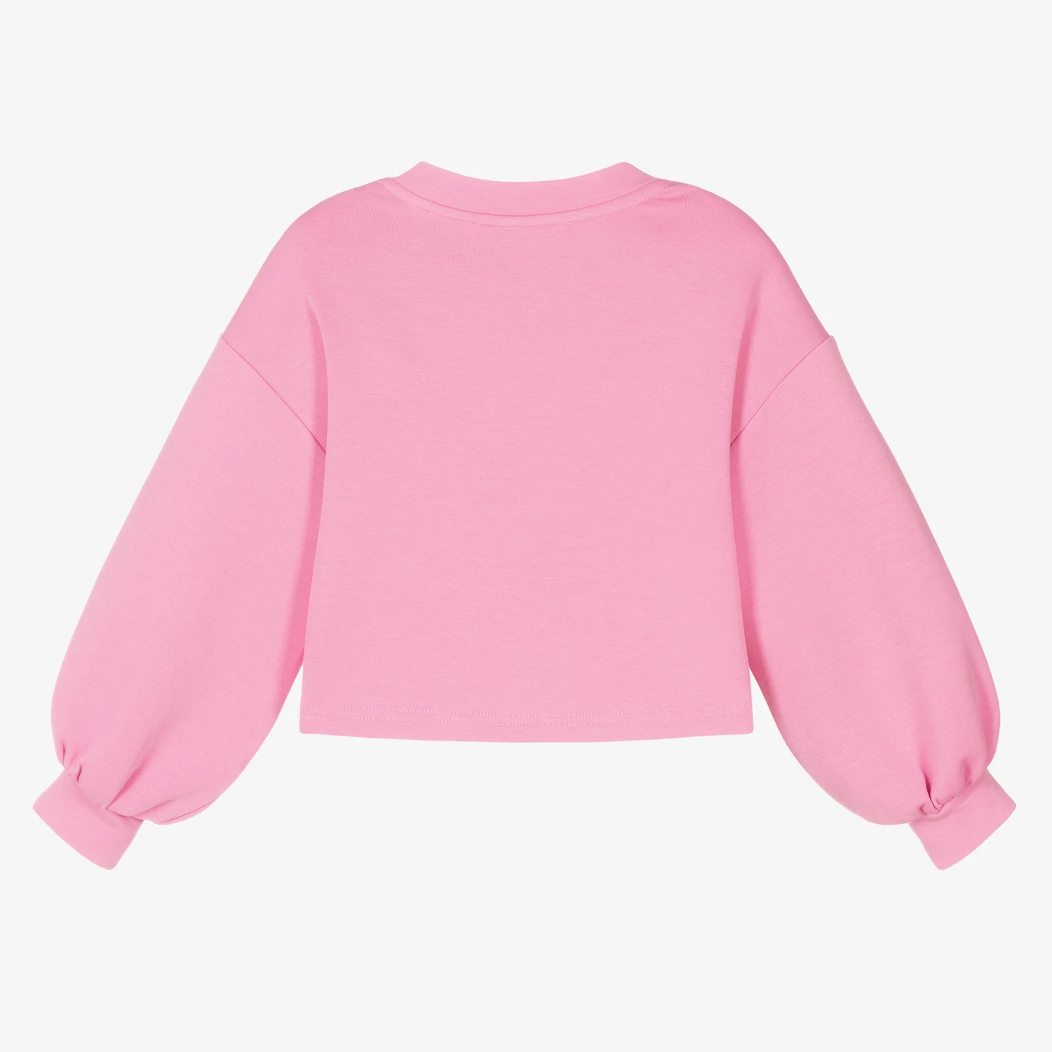 Emporio Armani Girls Pink Logo Sweatshirt 5 Emporio Armani Girls Pink Logo Sweatshirt - Image 3