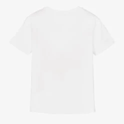 Emporio Armani Girls White Cotton EA Logo T-Shirt 5 Emporio Armani Girls White Cotton EA Logo T-Shirt -Babie Fashion Shop emporio armani girls white cotton ea logo t shirt 499781 81ceb92a432165f92139448696376fda4f338137