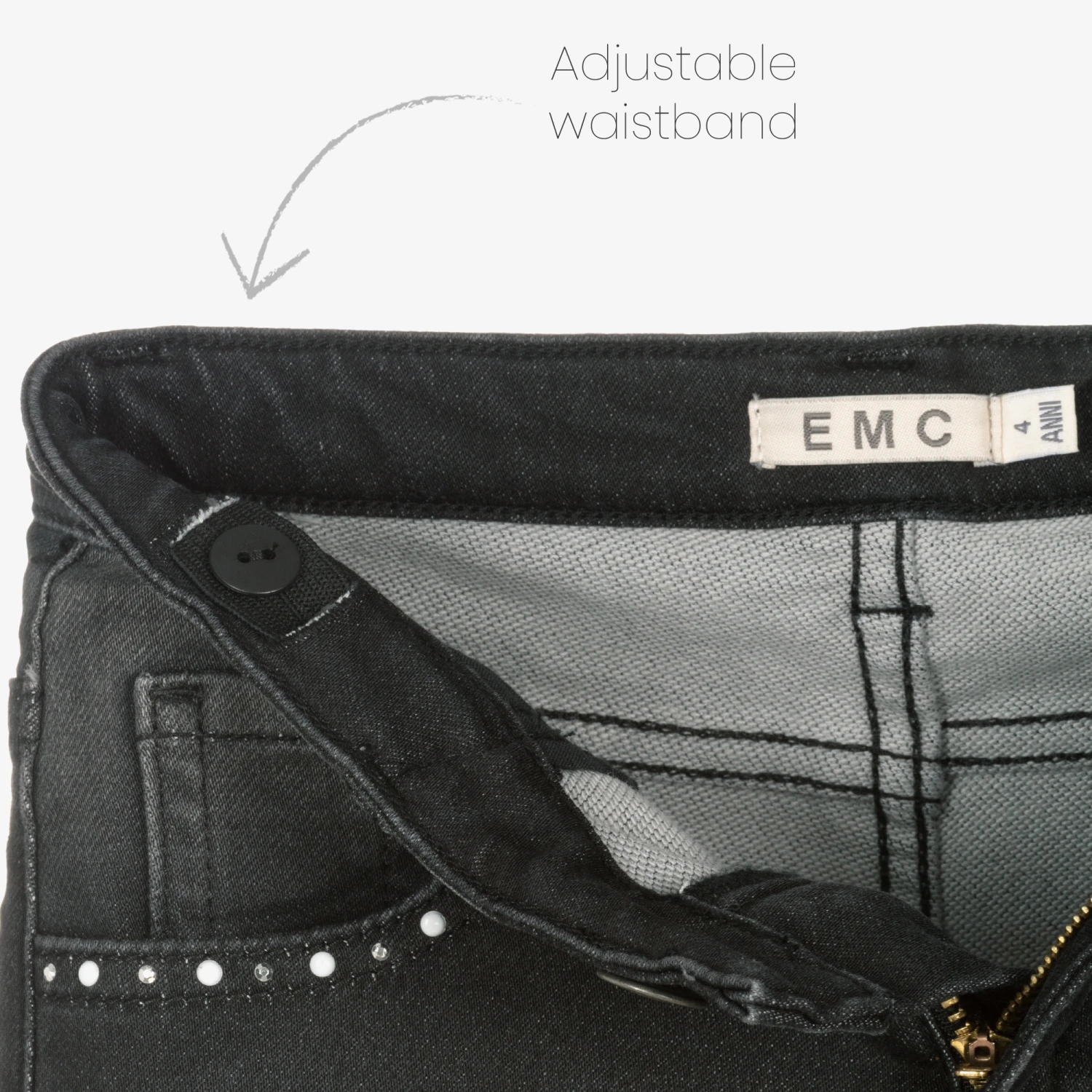 Everything Must Change Black Wash Slim Fit Jeans 5 Everything Must Change Black Wash Slim Fit Jeans - Image 3