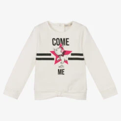 Everything Must Change Girls Ivory Disney Sweatshirt