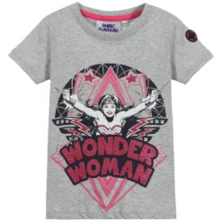Fabric Flavours Grey Wonder Woman T-Shirt