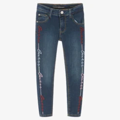 Guess Girls Blue Denim Skinny Fit Jeans