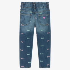 Guess Girls Embroidered Logo Blue Denim Jeans -Babie Fashion Shop guess girls embroidered logo blue denim jeans 498874 8356fd293a85c836e8a0076d1018d3c522e8112d