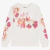 Guess Girls Ivory Floral Sweatshirt -Babie Fashion Shop guess girls ivory floral sweatshirt 498443 0b7f800cfdc7bdb50d2c7d65405261c9ca25203f