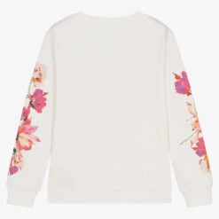 Guess Girls Ivory Floral Sweatshirt -Babie Fashion Shop guess girls ivory floral sweatshirt 498443 c9fbb478fc848650d39b5c8348cded3ce702ec8e