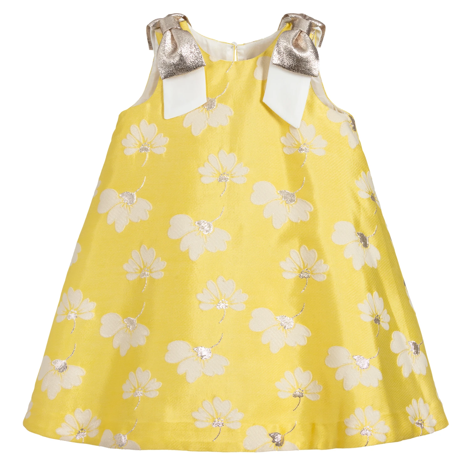 Hucklebones London Yellow Floral Brocade Dress 3 Hucklebones London Yellow Floral Brocade Dress