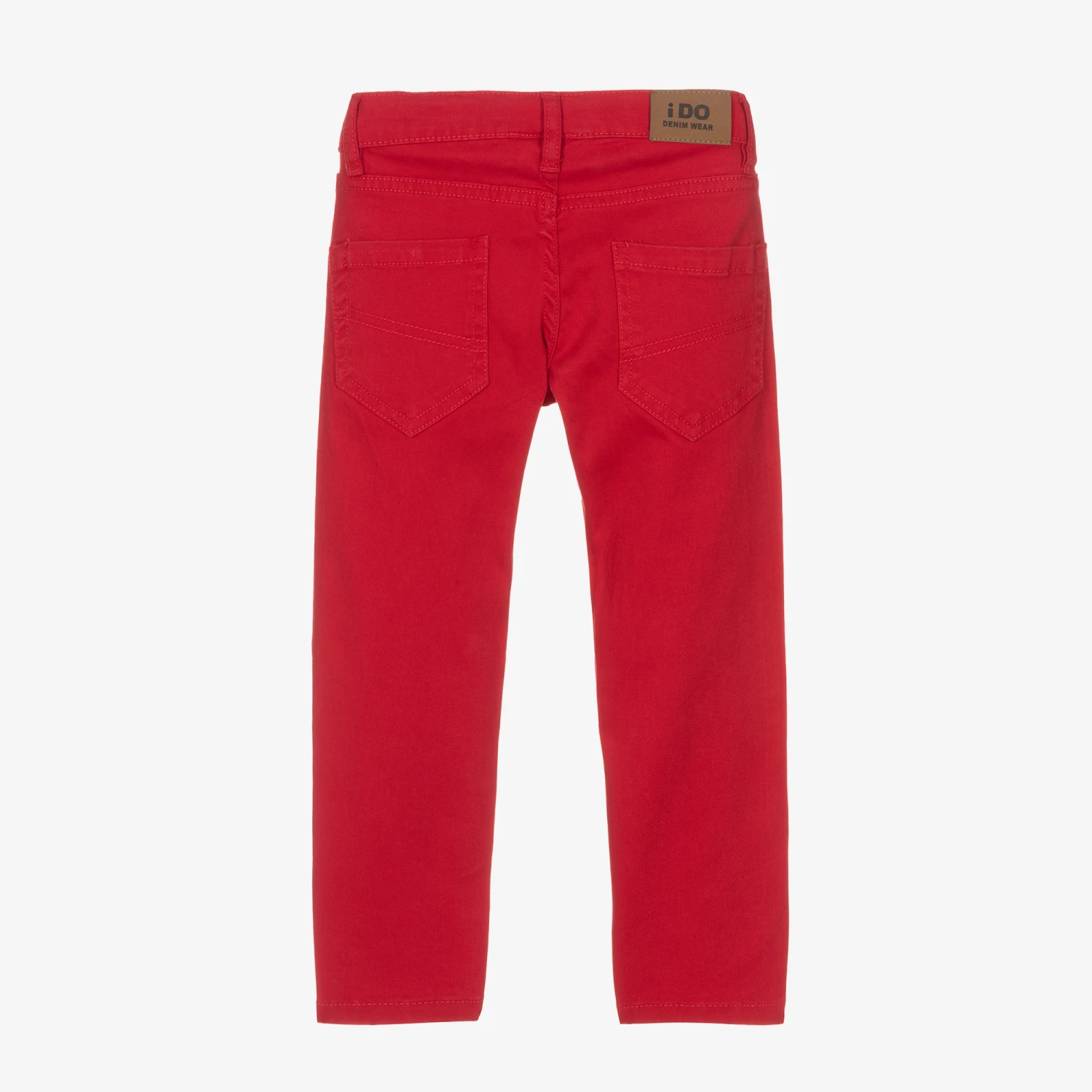 IDO Baby Boys Red Slim Fit Trousers 4 IDO Baby Boys Red Slim Fit Trousers - Image 2