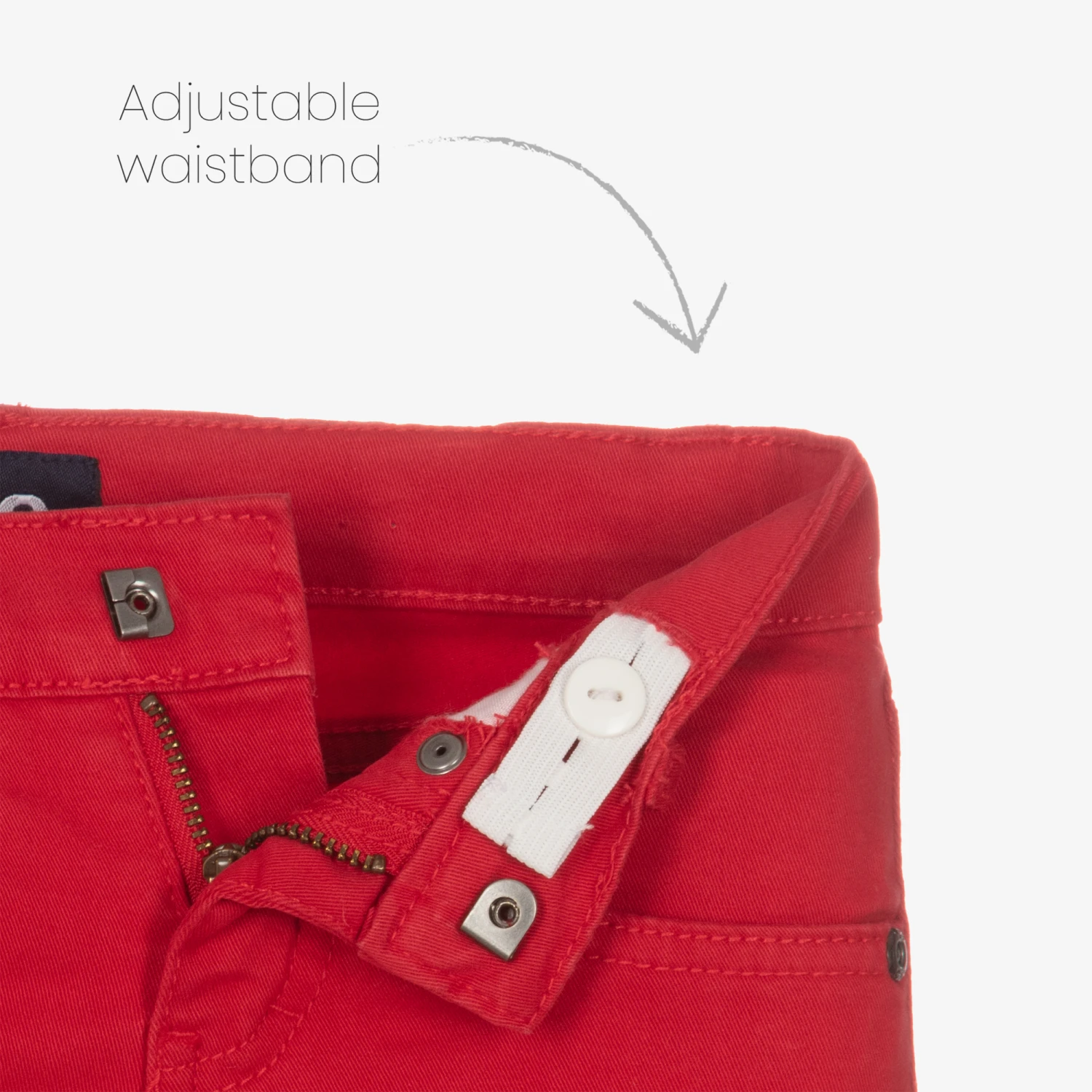 IDO Baby Boys Red Slim Fit Trousers 5 IDO Baby Boys Red Slim Fit Trousers - Image 3