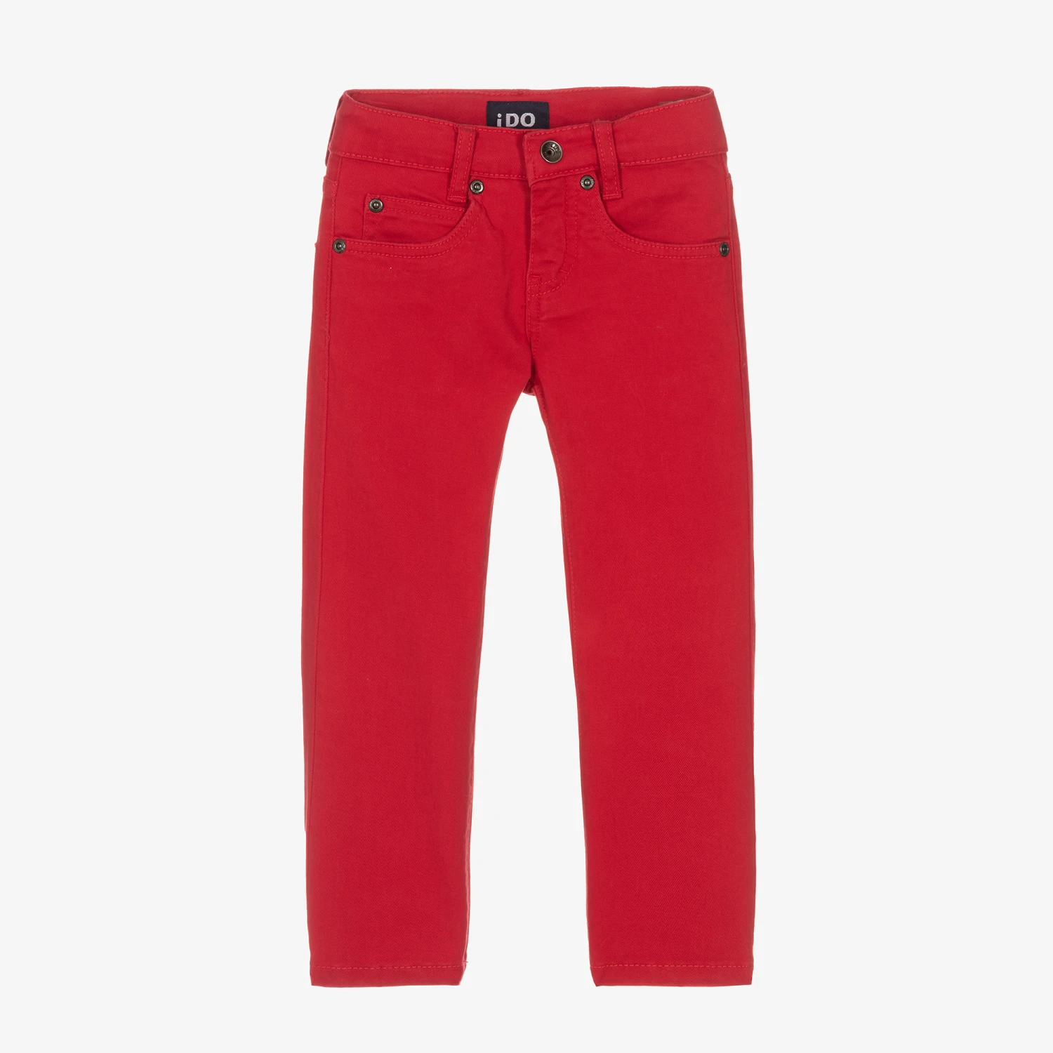 IDO Baby Boys Red Slim Fit Trousers 3 IDO Baby Boys Red Slim Fit Trousers