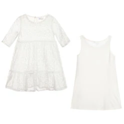 IDO Junior Ivory Lace Dress -Babie Fashion Shop ido ivory lace dress 322104 17bbf17ab5476754e3a9fc35f19f6b9f28135a69