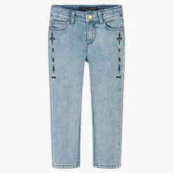 IKKS Girls Blue Cotton Denim Jeans