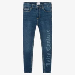 Juicy Couture Girls Blue Skinny Denim Jeans