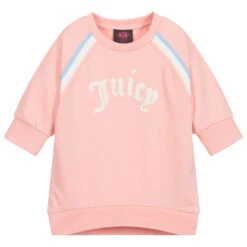 Juicy Couture Girls Pink Logo Sweatshirt