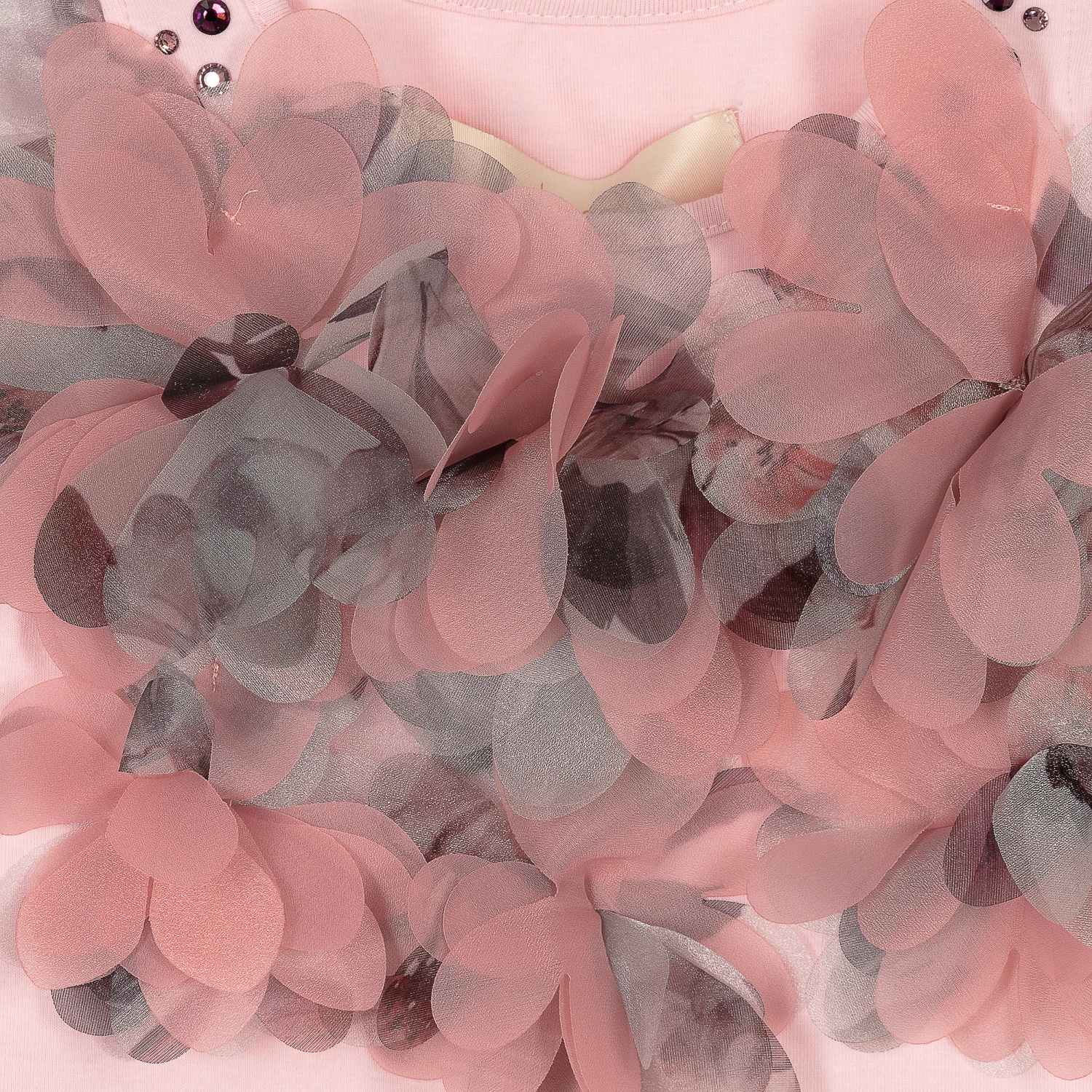 Junona Girls Pink Floral T-Shirt 5 Junona Girls Pink Floral T-Shirt - Image 3